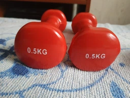Гантель HSF с виниловым покрытием 3 кг (D086/DD6948-3) фото от покупателей 3