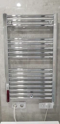 Полотенцесушитель-радиатор электрический ATLANTIC 2012 CHROME 300W c терморегулятором (850403)