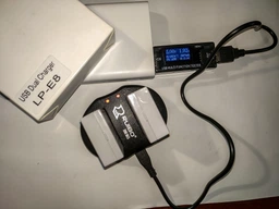 Зарядний пристрій Ruibo USB для двох акумуляторів Canon LP-E8 (36004)