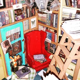 Конструктор 3D міні-будинок Robotime Corner Sam's Study DG102 (6946785108644) фото от покупателей 4