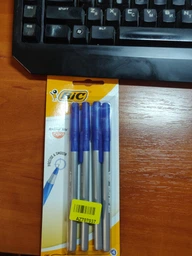 Ручки шариковые BIC Round Stic Exact 4шт синяя (3086123408067) фото от покупателей 4