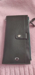 Жіночий вертикальний гаманець ST Leather з натуральної шкіри бордового кольору великий розмір (bg194fash33)