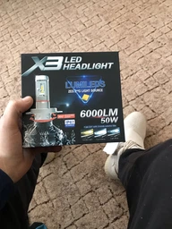 Комплект світлодіодних ламп AllLight X3 H4 50W 6000K 6000lm з радіатором та світлофільтрами (3000K/8000K) 12-24V фото от покупателей 6
