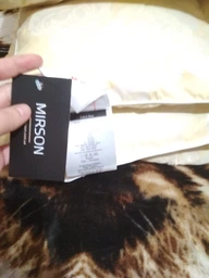 Одеяло пуховое MirSon Extra №042 кассетное 90% серый Extra пух 172x205 см Зима+ (2200000002716) фото от покупателей 12