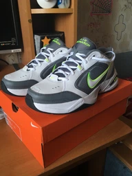 Мужские кроссовки кожаные Nike Air Monarch Iv 415445-101 42 (8.5US) 26.5 см Белый/Черный (885259549476)