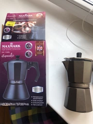 Кавоварка гейзерна MAXMARK MK-106BL фото від покупців 12