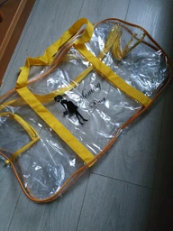 Сумка прозора в пологовий будинок Mommy Bag XL жовта (y004) фото від покупців 1