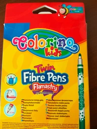 Фломастеры Colorino Fibre Pens двухсторонние 10 цветов 10 шт (13451PTR/1)