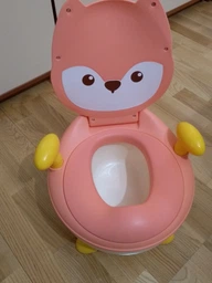 Дитячий горщик Babyhood Лисиця з поліуретановим кільцем блакитний (BH-113FB) (6923149603328) фото від покупців 6