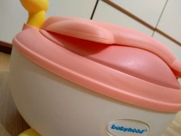 Дитячий горщик Babyhood Лисиця з поліуретановим кільцем блакитний (BH-113FB) (6923149603328) фото від покупців 8