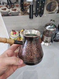 Турка мідна Great Coffee Троянда 400 мл (1360) фото от покупателей 11