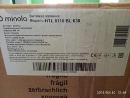 Вытяжка Minola HTL 6110 BL 630 фото от покупателей 17