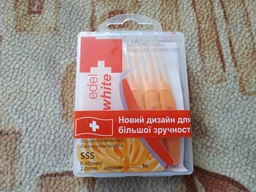 Щётки Edel White Profi-Line для межзубных промежутков SSS 0.45/2.0 мм 6 шт (7640131973205) фото от покупателей 3