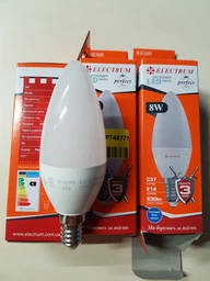 Светодиодная лампа ELECTRUM С38 8W E14 4000K Perfect LC-32 (A-LC-1429) фото от покупателей 15