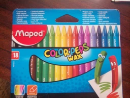 Олівці воскові Maped Color Peps Wax Crayons 18 кольорів (MP.861012) фото від покупців 2