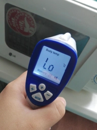 Безконтактний термометр Сертифікований DT 8809c Non-contact Pro 32°C ~ 42,5°C градусник безконтактний медичний Інфрачервоний для Тіла та Поверхностей з українською інструкцією Blue фото від покупців 7
