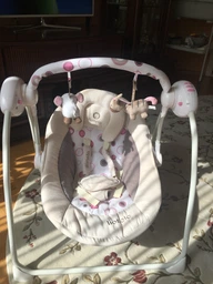 Дитяче крісло-гойдалка Lionelo RUBEN PINK BABY фото від покупців 11