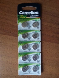 Батарейки Camelion AG 10 LR1130 10 шт (AG10-BP10) фото от покупателей 6