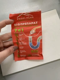 Упаковка біопрепарату Profi Plus для прочищення труб 35 г х 6 шт. (5900785999849_5414528003781) фото від покупців 4