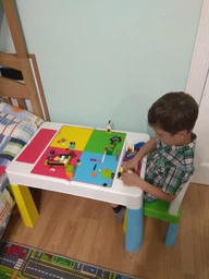 Комплект дитячих меблів (стіл, стілець) Tega Baby Multifun Grey-White (MF-001-106)