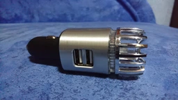Ионизатор-Очиститель воздуха автомобильный + Зарядное устройство на 2 USB-порта Ion Dobra USB Steel (ID-6291S)