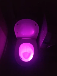 LED подсветка iHomy для унитаза с датчиком движения в виде светильник ночника 8 цветов (20160013)