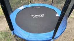 Батут Funfit 252 см з сіткою + драбинка (104004) фото от покупателей 1