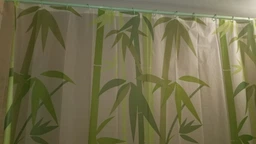 Шторка - занавеска для ванной Мій Дім Green Bamboo 180х180 cм NJ10109 фото от покупателей 7