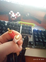 Кабель Ultra 3.5 мм - 2 х RCA 3 м (UC75-0300) фото від покупців 2