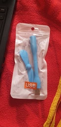 Вентилятор мини портативный гибкий от USB для павербанка и ноутбука Mini Fan Салатовый фото от покупателей 7