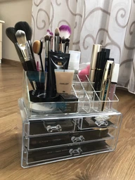 Органайзер для косметики (Акриловий) Cosmetic Storage Box Прозорий (ICL44)