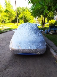Тент автомобільний Vitol CC11106 M сірий, 432х165х119 см (F 170T/CC11106 M) фото від покупців 5