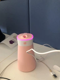Зволожувач та ароматизатор повітря Baseus Slim Waist Humidifier 380 мл з функцією нічника і портативного вентилятора (DHMY-B04) Рожевий фото від покупців 4