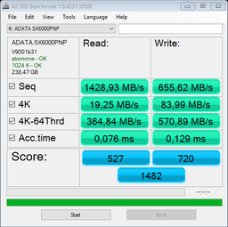 SSD накопитель ADATA XPG SX6000 Pro 1TB (ASX6000PNP-1TT-C) [93381] фото от покупателей 12