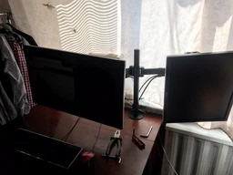 Кріплення для 2-х моніторів ITech MBS-12F настільне 13"-27" навантаження 8кг фото від покупців 2