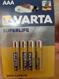 Батарейка Varta Superlife AAA BLI 4 Zinc-carbon (02003101414) фото от покупателей 10
