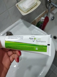 Ремінералізуюча зубна паста "Рідка емаль" Apa Care Remineralisierende Zahncreme 75ml (75ml) (727551-653352-2) фото від покупців 7