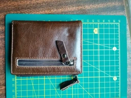 Чоловічий вертикальний гаманець Vintage із натуральної шкіри коричневого кольору для прав (bg146fash87) фото від покупців 11