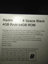 Мобильный телефон Xiaomi Redmi Note 8 4/64GB Space Black (Международная версия)