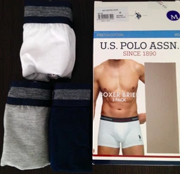 Набор трусов боксеров мужских US Polo Assn 80155 XL 3 шт Navy/Серый/White (8680557203523) фото от покупателей 1