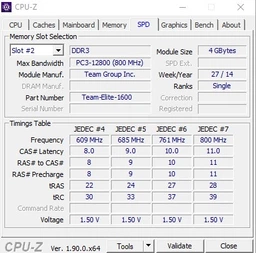 Оперативная память Team Elite DDR3-1600 4096MB PC-12800 (TED34G1600C1101) фото от покупателей 5