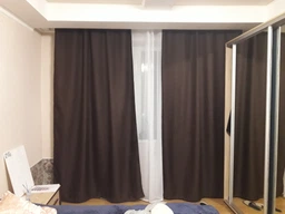 Штори VR текстиль з тканини блекаут "Льон мішковина". Код 291ш. 150x270 див. Венге