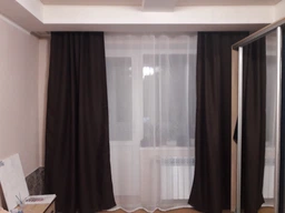 Штори VR текстиль з тканини блекаут "Льон мішковина". Код 291ш. 150x270 див. Венге фото від покупців 1