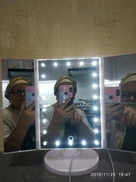 Зеркало для макияжа с LED подсветкой Superstar Magnifying Mirror фото от покупателей 18