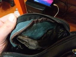 Мужская сумка из натуральной кожи месенджер через плечо Tiding Bag A25-223A Черная