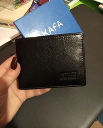 Кошелек-зажим для денег мужской кожаный Kafa 282-1 черный