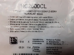 Сифон для ванни/піддону "клік-клак" зі зливом 40/50 HC2600CL (хромований) фото від покупців 3