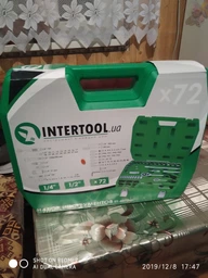 Набір інструментів 72од., 1/2" та 1/4" INTERTOOL ET-6072SP фото від покупців 10