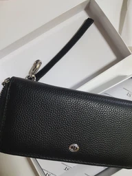 Женский кожаный кошелек на молнии ST 238 Black фото от покупателей 2