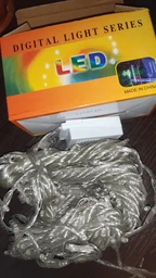 Светодиодная гирлянда Shine Lighting штора водопад 240LED 2*2 метра + коннектор Белая фото от покупателей 5